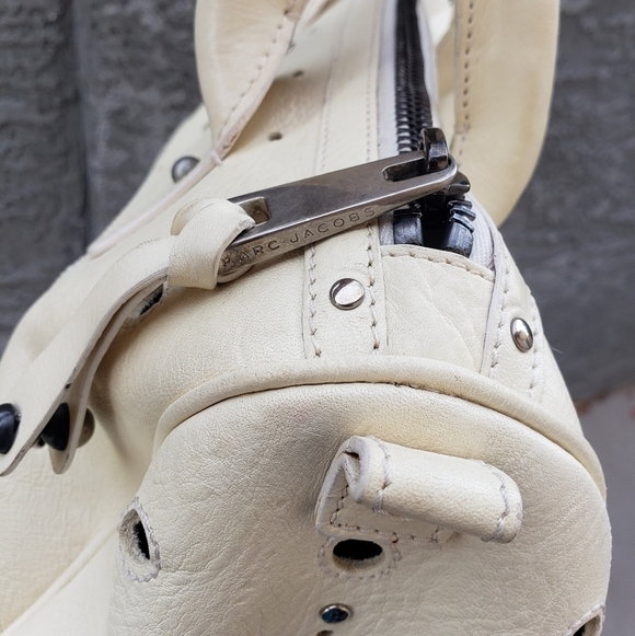 Marc Jacobs Pale Yellow Leather‎ Bridgette Satchel Bag - Picture 11 of 14